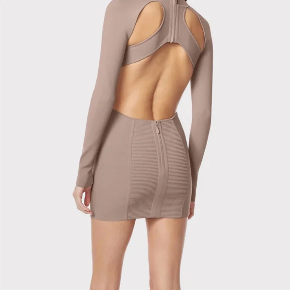 Herve Leger Paris Ottoman Mini Dress